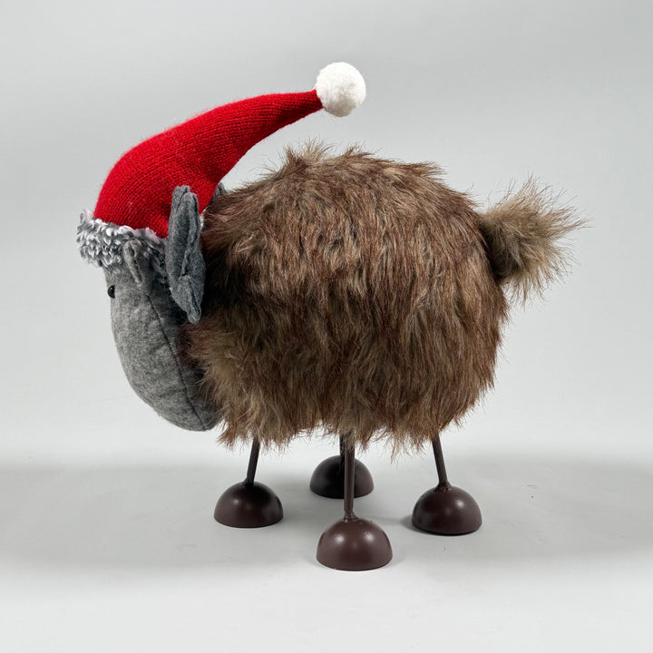 Retro ren juldekoration med tomteluva