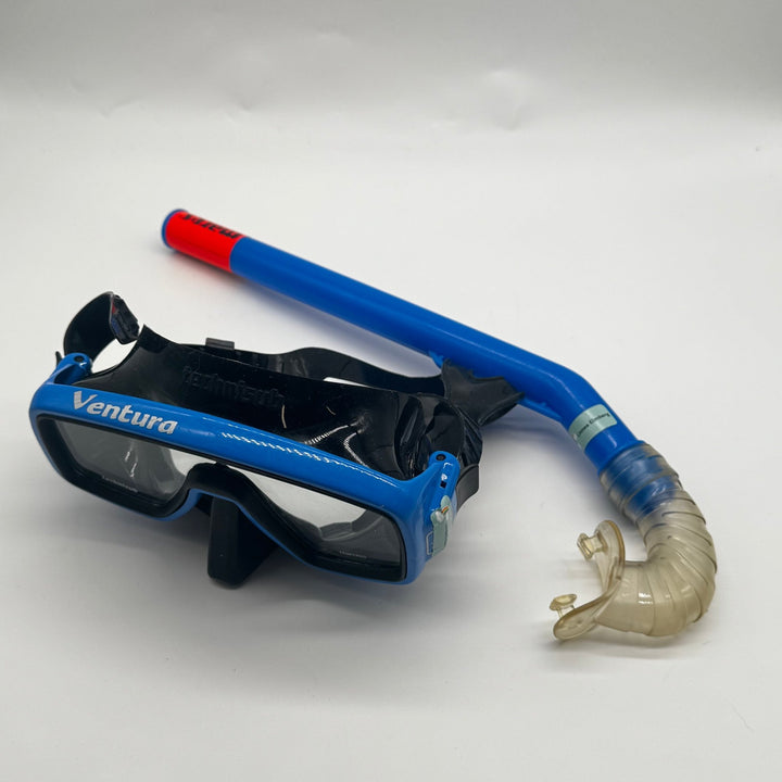 Blå dykmask med snorkel från Seac - Homy Secondhand Online