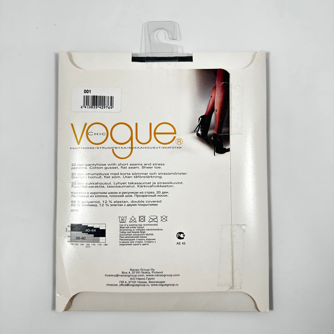 Vogue Chic glittrande strumpbyxor med strass