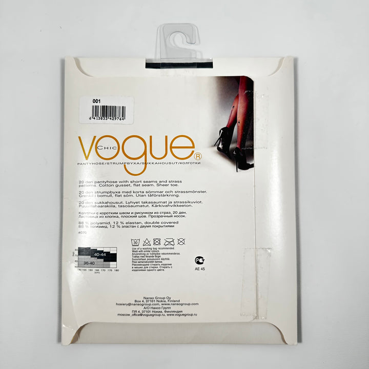 Vogue Chic glittrande strumpbyxor med strass