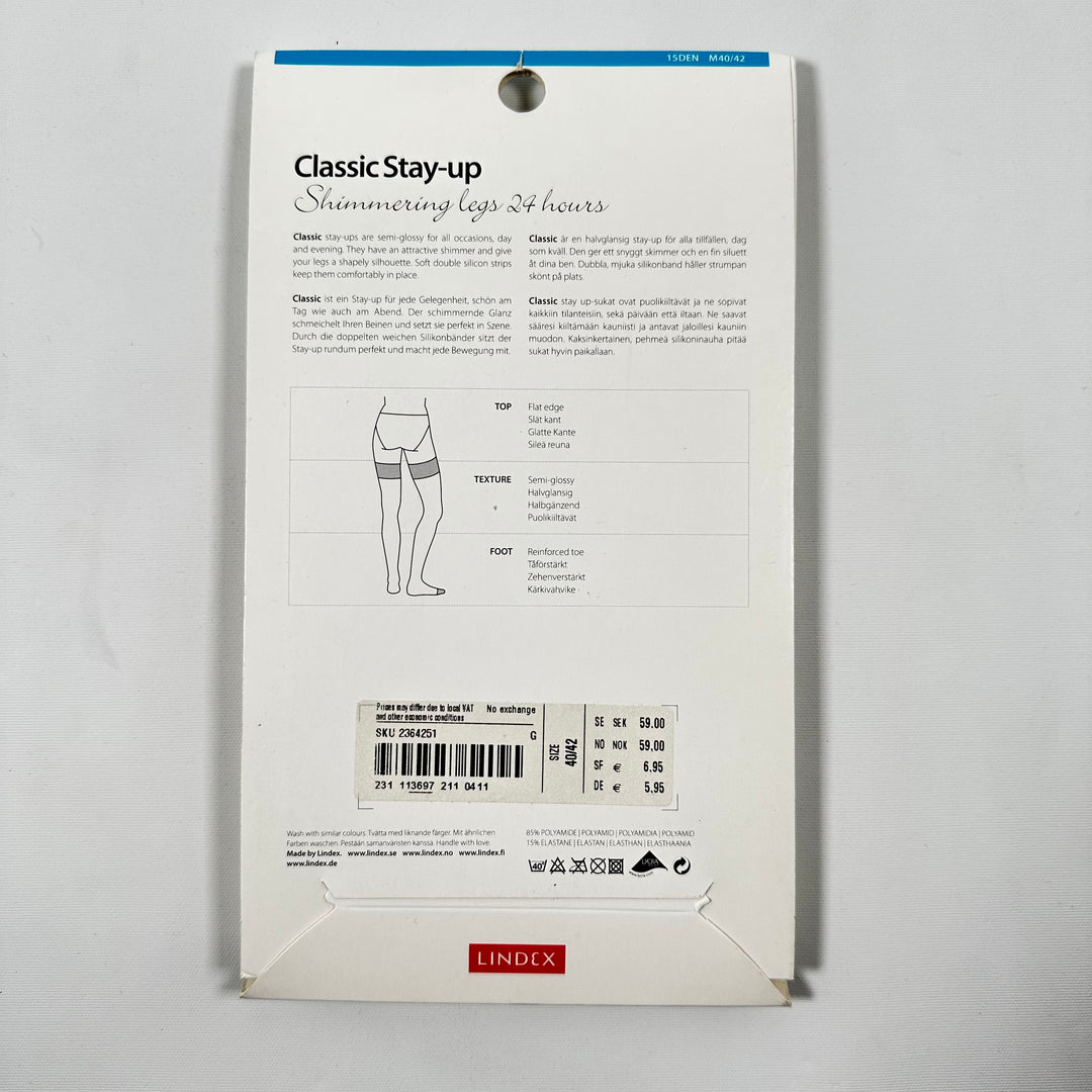 Lindex stay-up strumpbyxor halvmatt finish