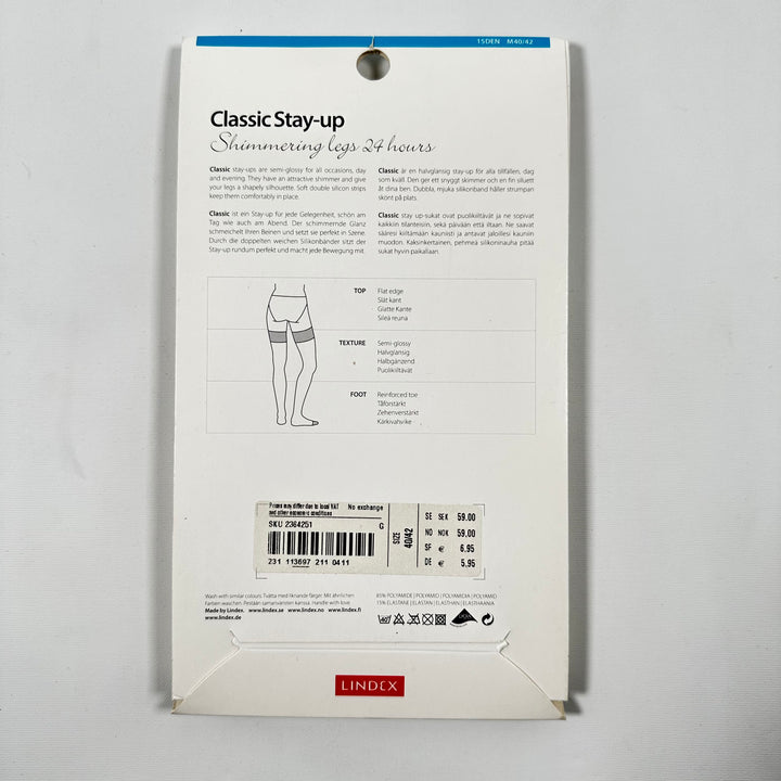 Lindex stay-up strumpbyxor halvmatt finish