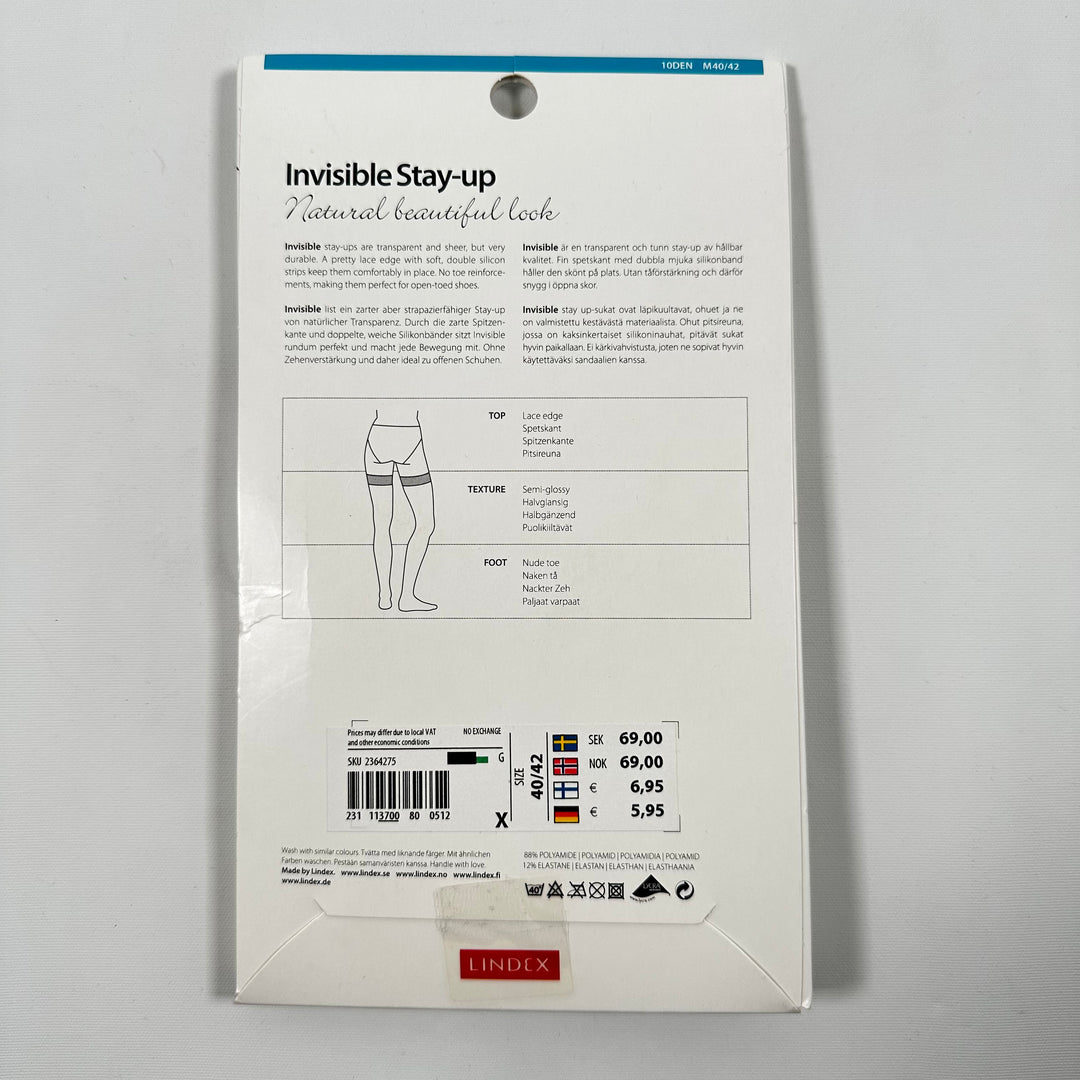 Lindex Eleganta Stay-up Strumpor Med Spetskant