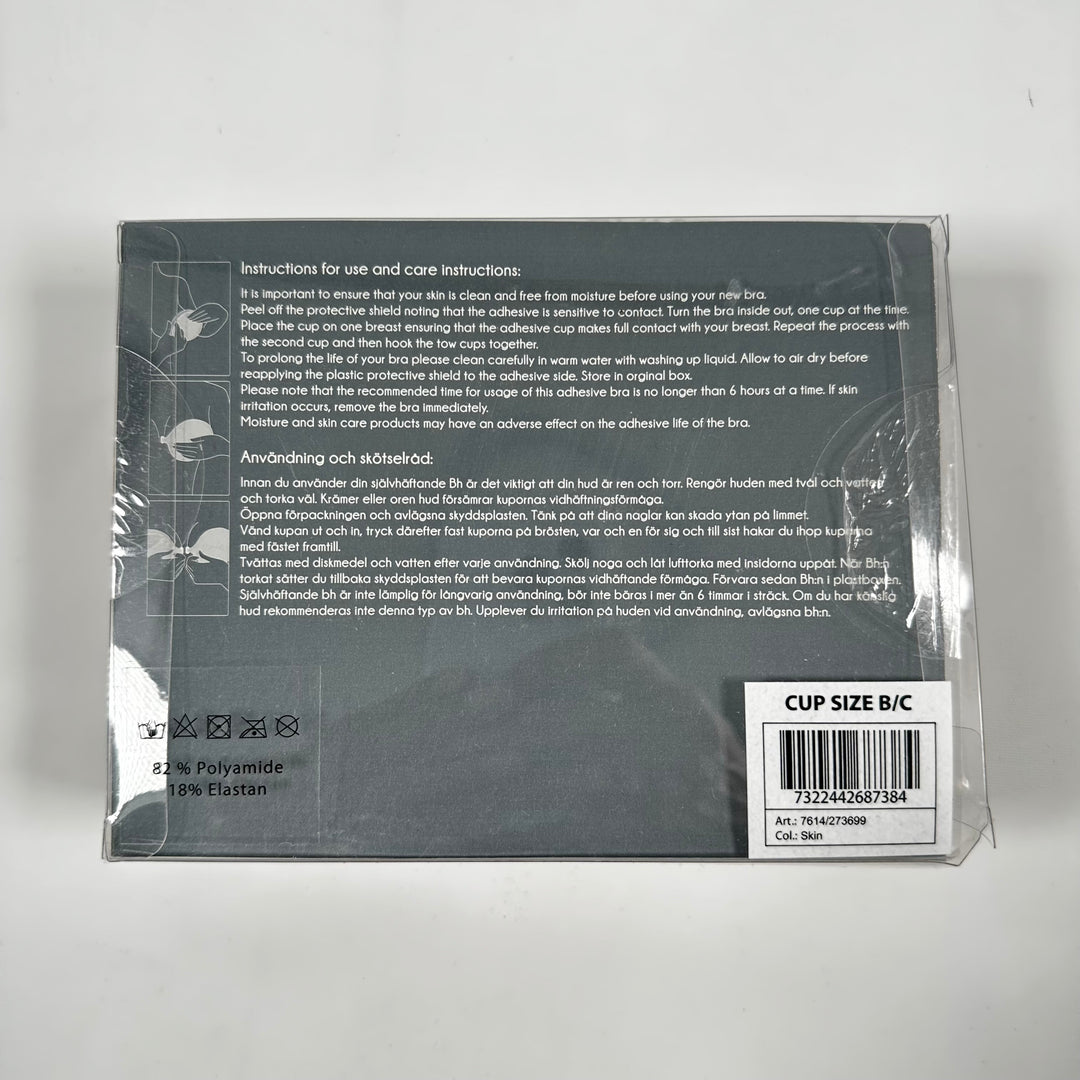 Osynlig självhäftande BH storlek B/C
