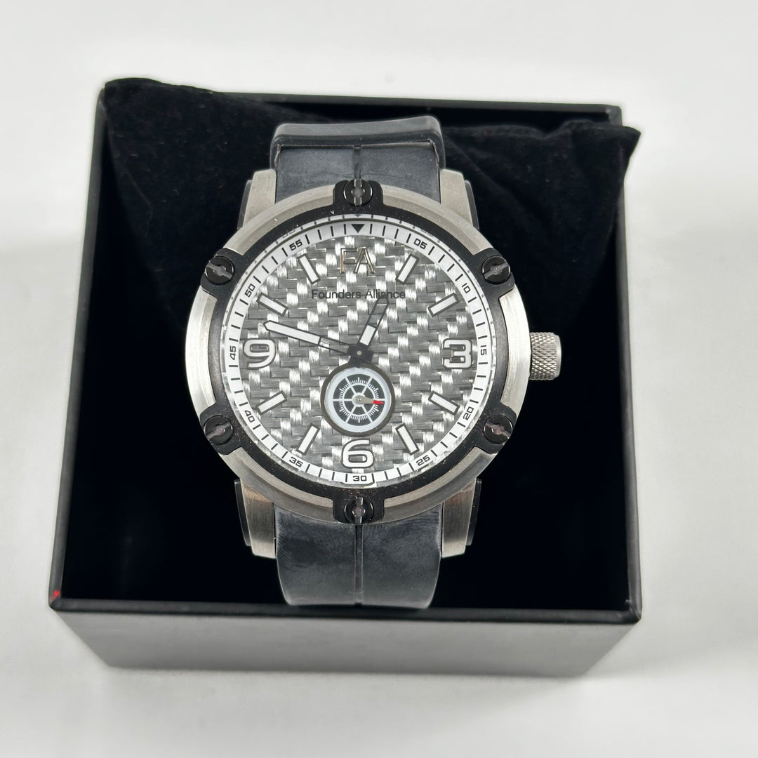 Founders Alliance elegant armbandsklocka rostfritt stål