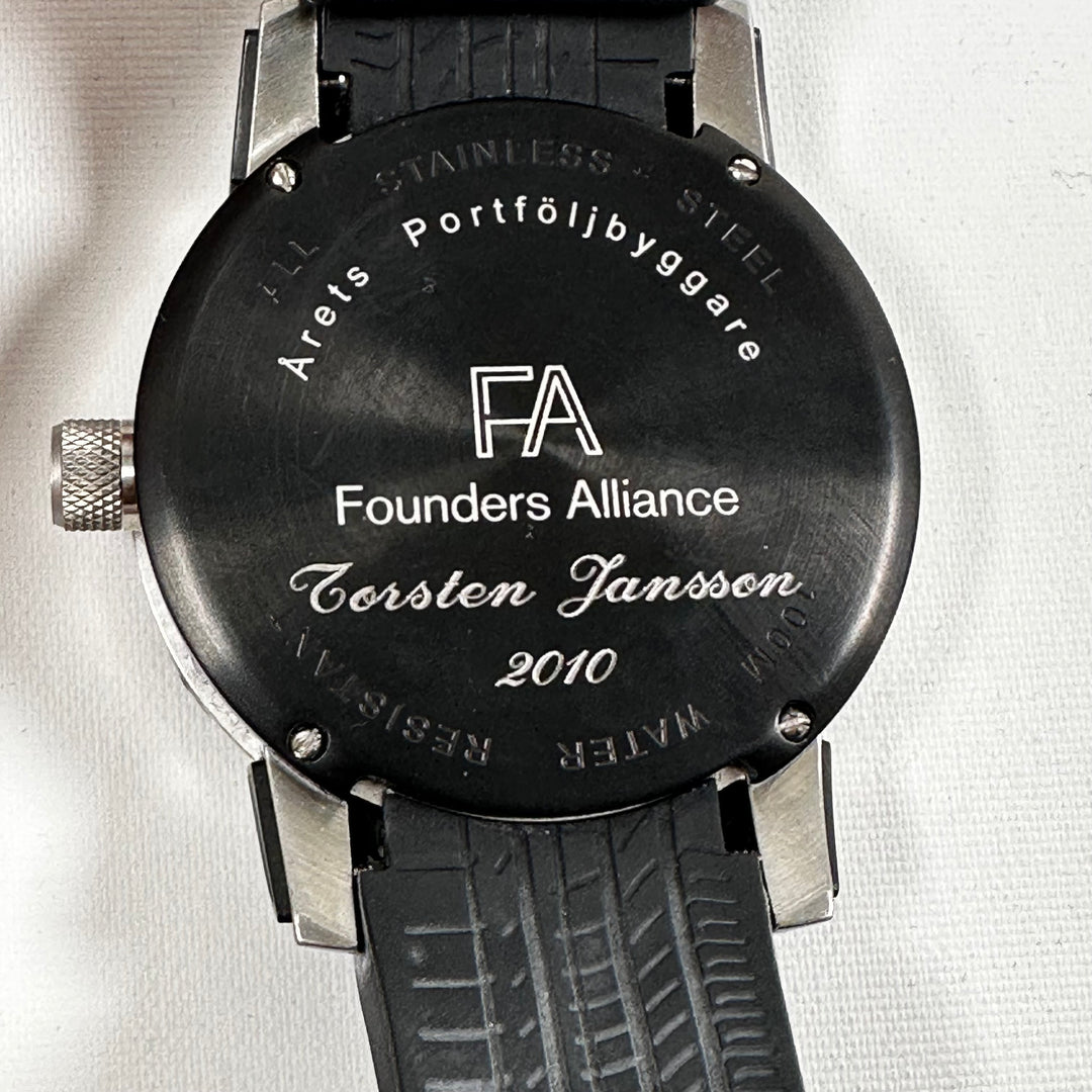 Founders Alliance elegant armbandsklocka rostfritt stål
