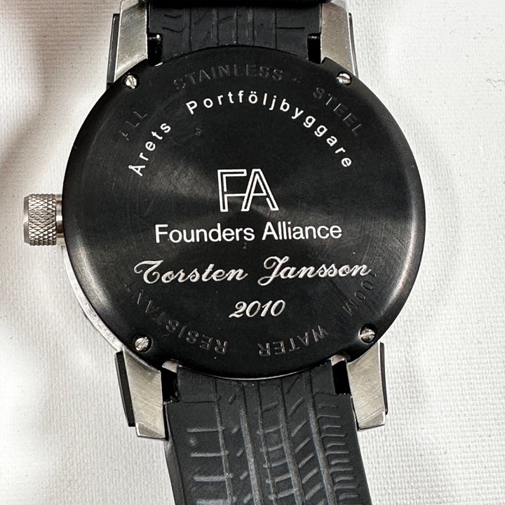 Founders Alliance elegant armbandsklocka rostfritt stål