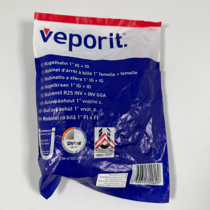 Veporit kulkran 1 tum ny metall