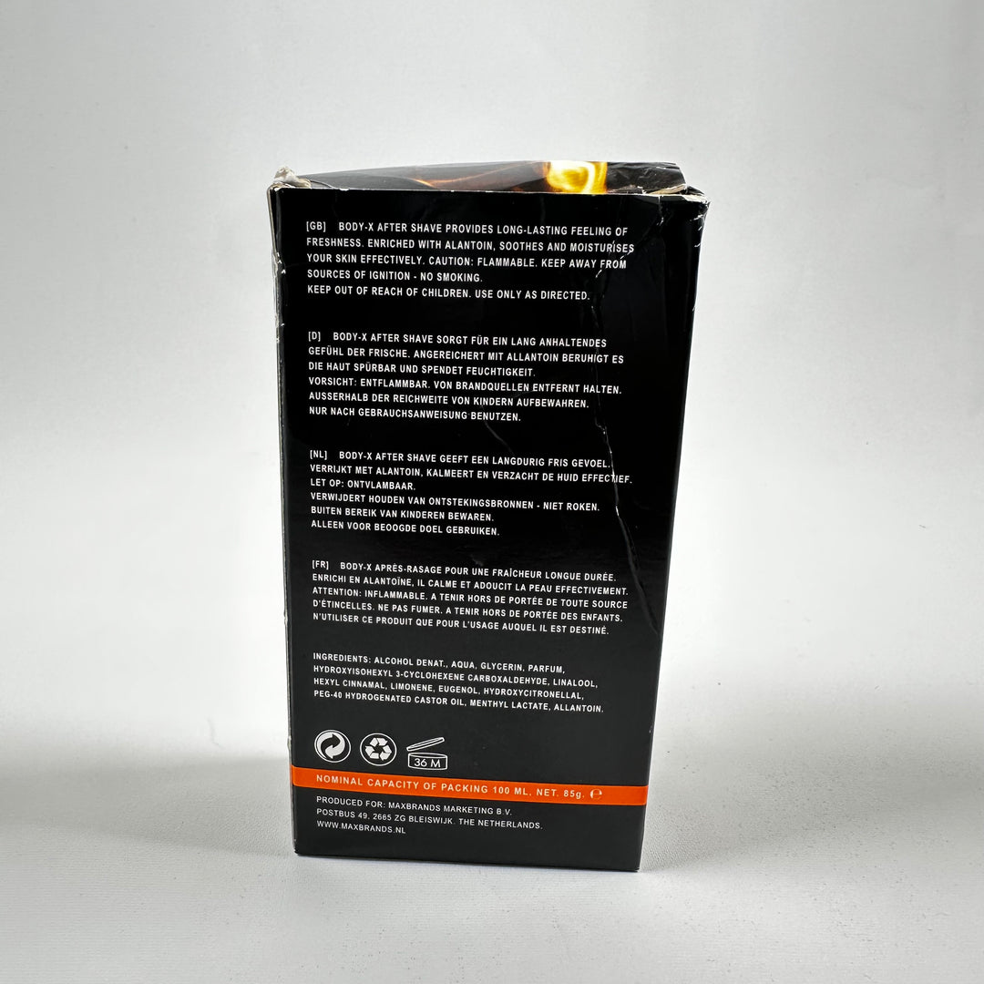 Body X after shave elegant och frisk