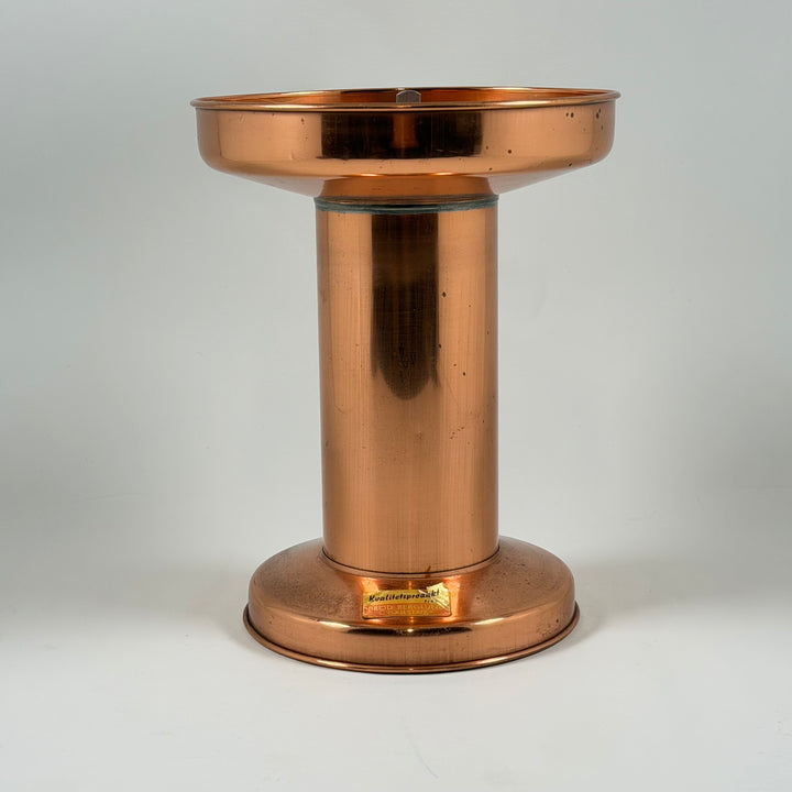 Retro regnmätare i koppar från Gefle Metallfabrik