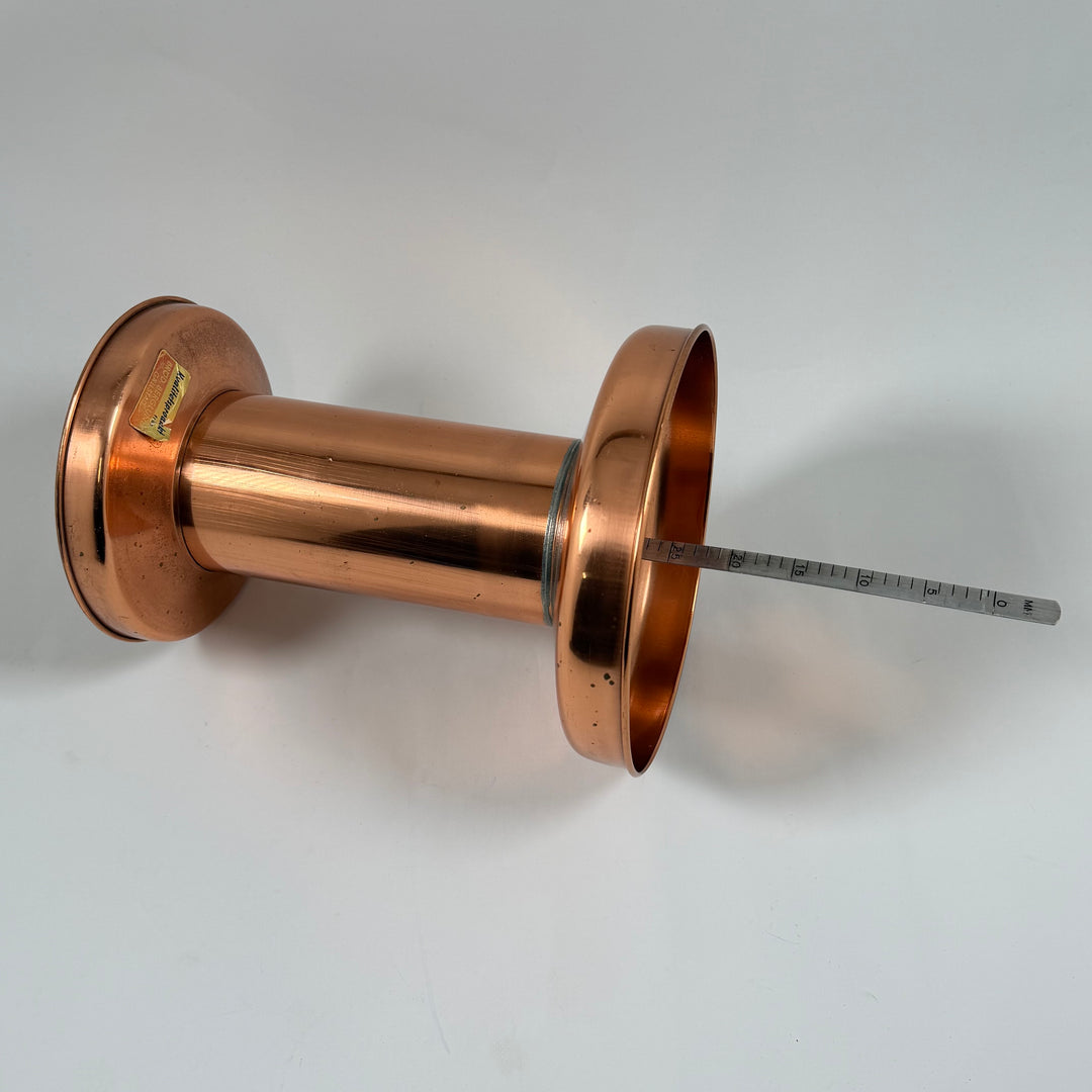 Retro regnmätare i koppar från Gefle Metallfabrik