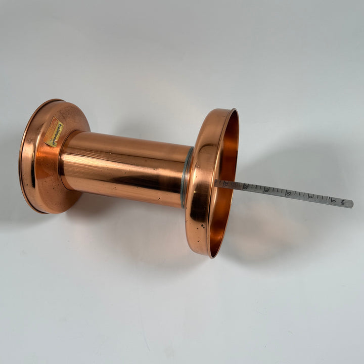 Retro regnmätare i koppar från Gefle Metallfabrik