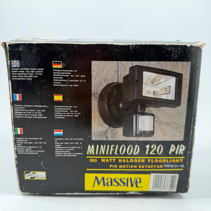 Massive retro halogenstrålkastare med rörelsesensor