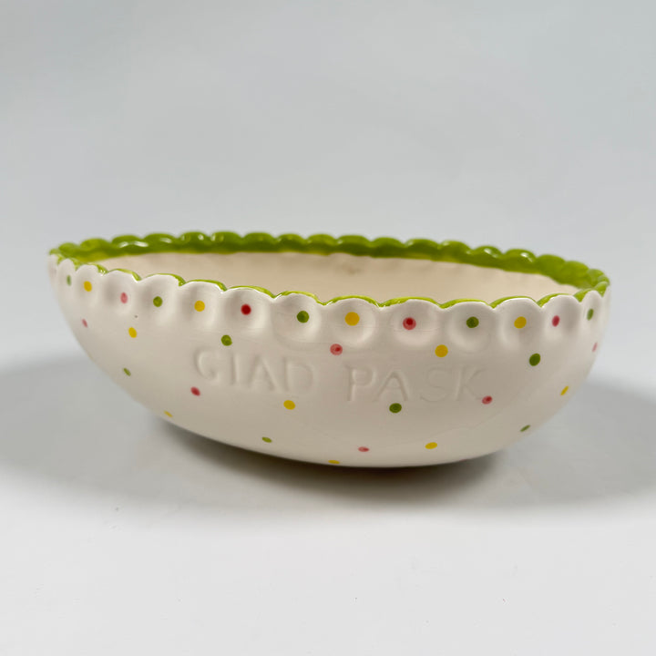 Färgglad keramikskål Ruth Vetter Glad Påsk