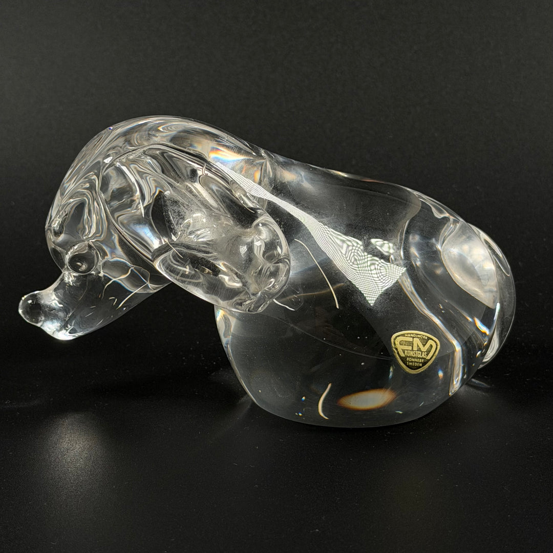 Retro glasfigur tax FM Konstglas Ronneby