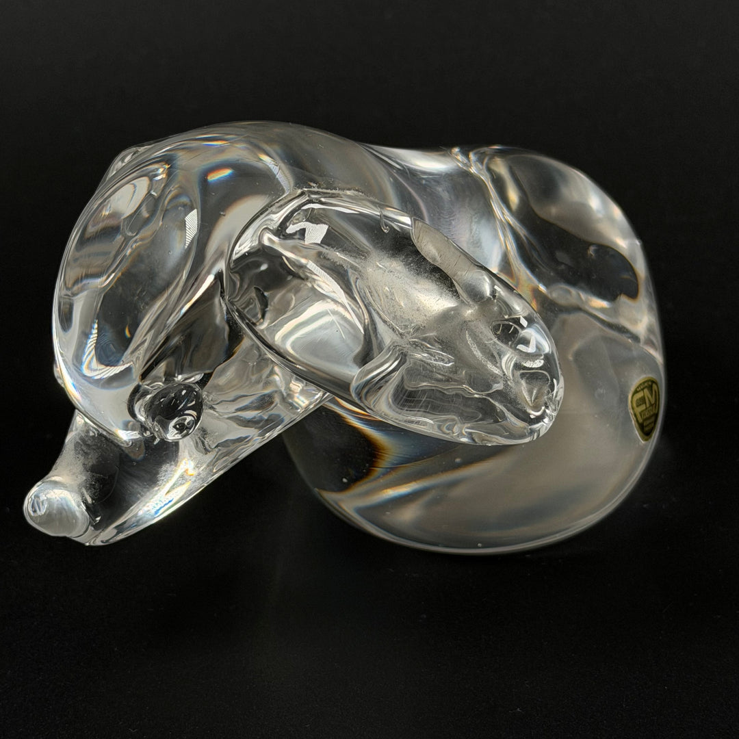 Retro glasfigur tax FM Konstglas Ronneby