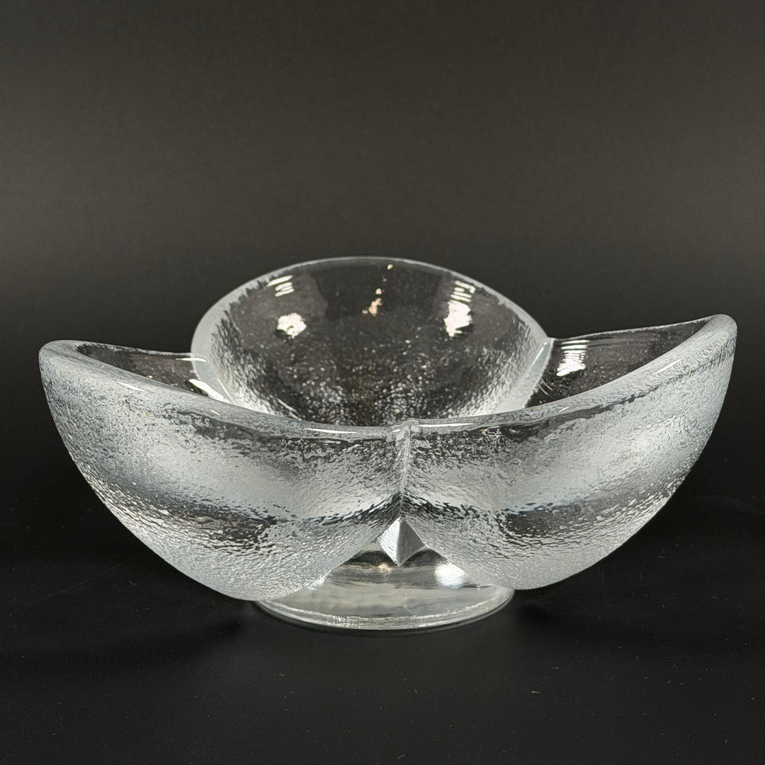 Handblåst retro glasvas i mycket gott skick