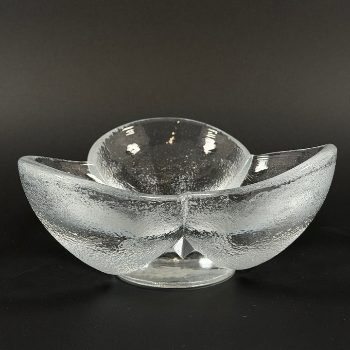 Handblåst retro glasvas i mycket gott skick