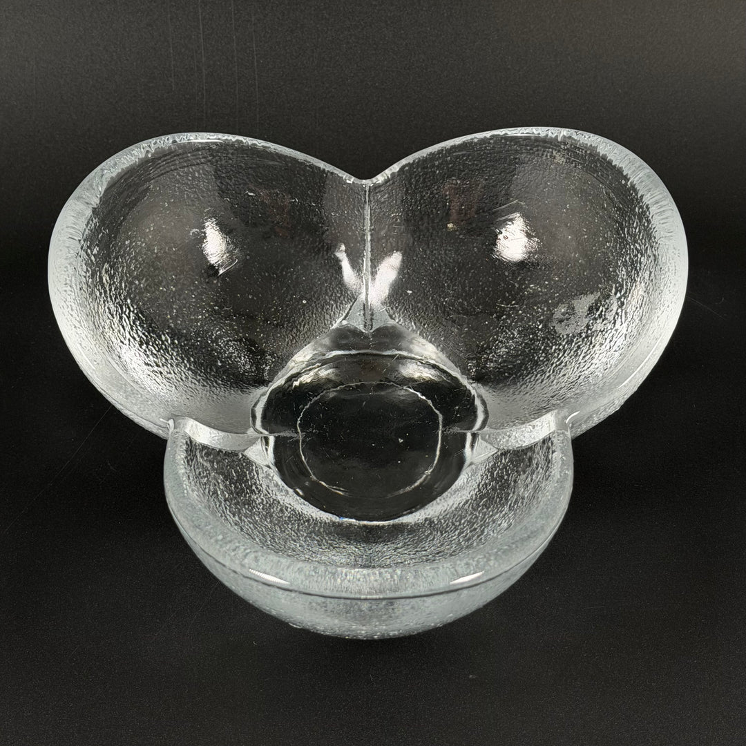 Handblåst retro glasvas i mycket gott skick