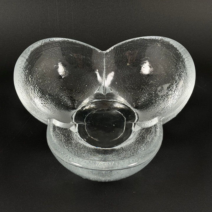 Handblåst retro glasvas i mycket gott skick