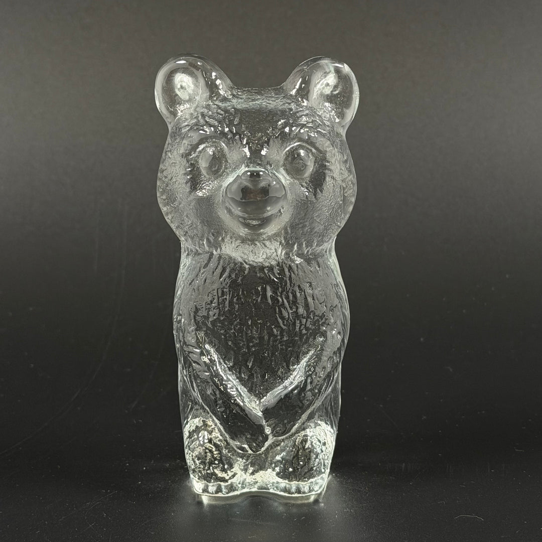 Retro Glasbjörn Dekorationsfigur 12 cm Hög