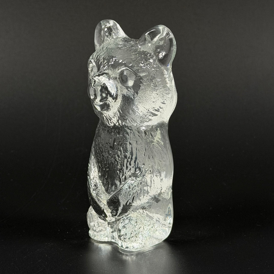 Retro Glasbjörn Dekorationsfigur 12 cm Hög