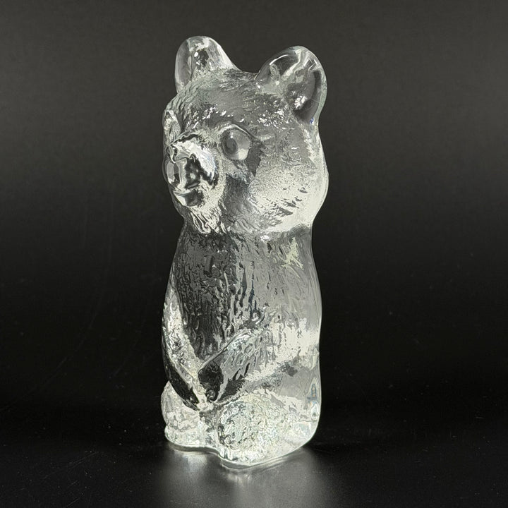 Retro Glasbjörn Dekorationsfigur 12 cm Hög