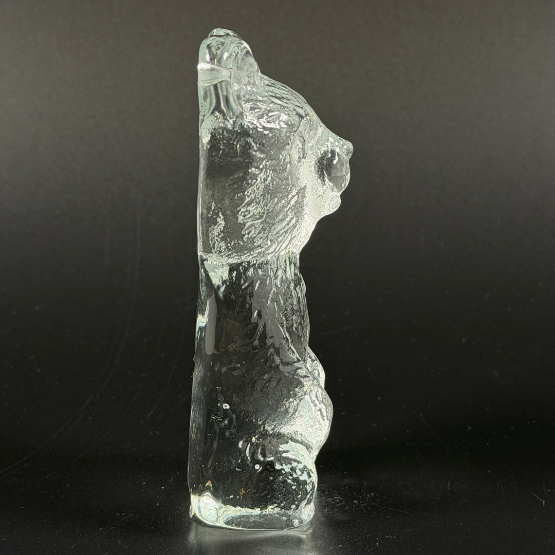 Retro Glasbjörn Dekorationsfigur 12 cm Hög