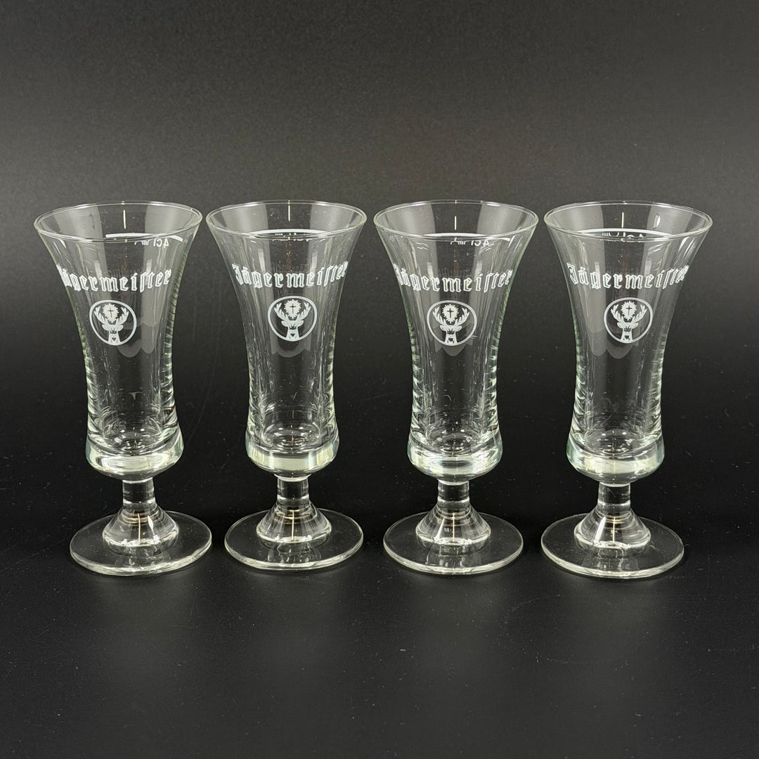 Retro Jägermeister snapsglas set om 4 st
