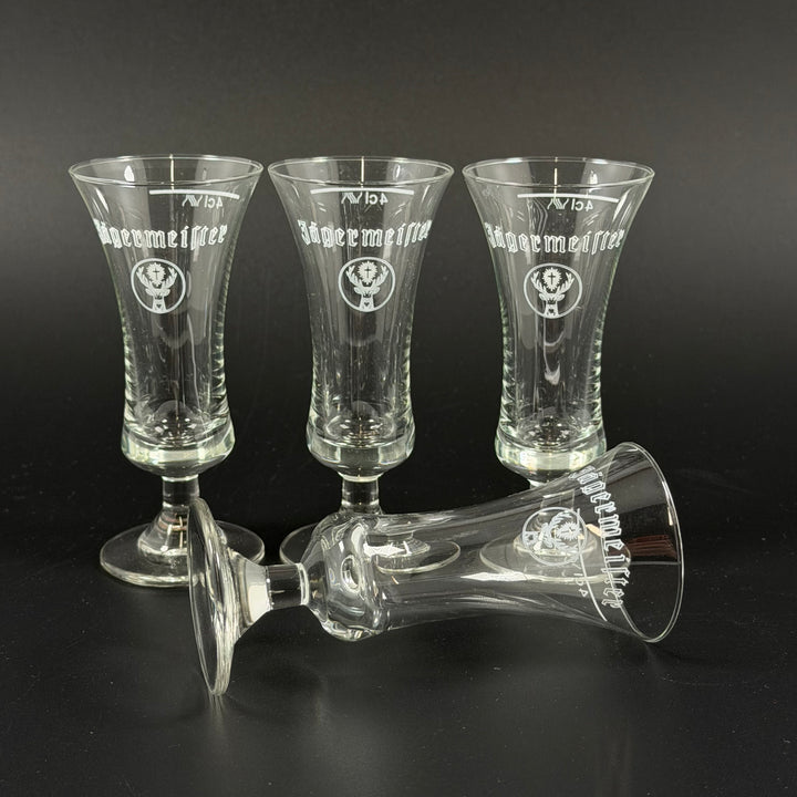 Retro Jägermeister snapsglas set om 4 st