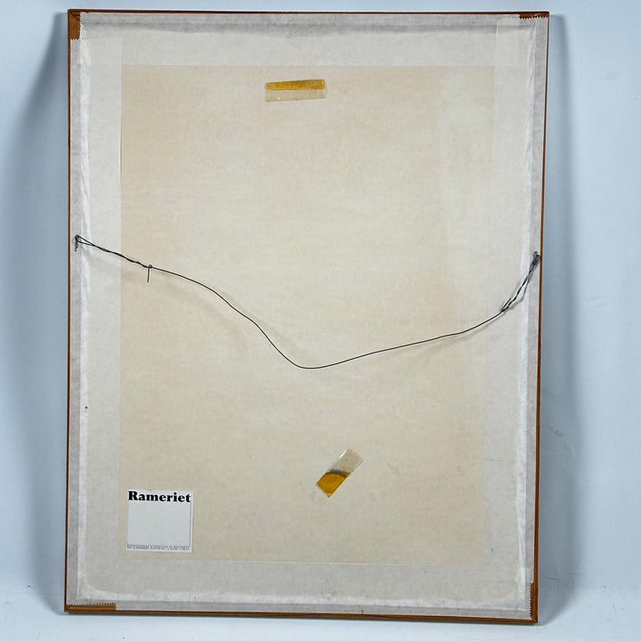 Unikt och livfullt konsttryck med silverram