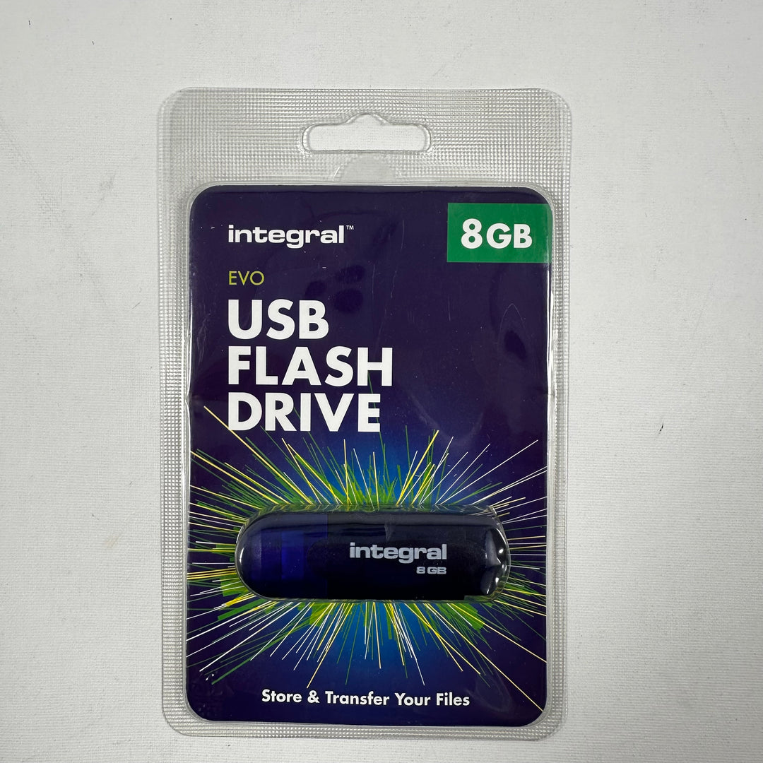 Integral EVO USB-minne 8GB blå plast