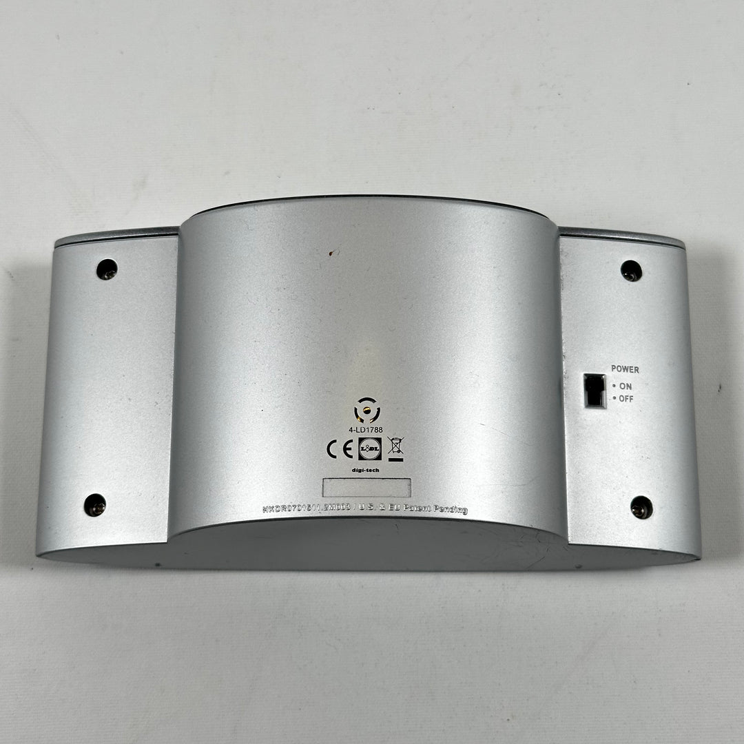 Solcellsdriven modern väckarklocka i plast