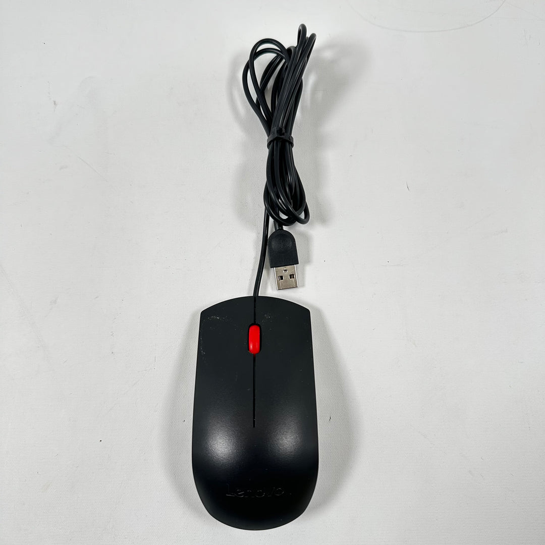 Lenovo USB-mus svart kompakt design