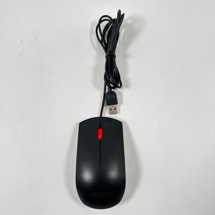 Lenovo USB-mus svart kompakt design