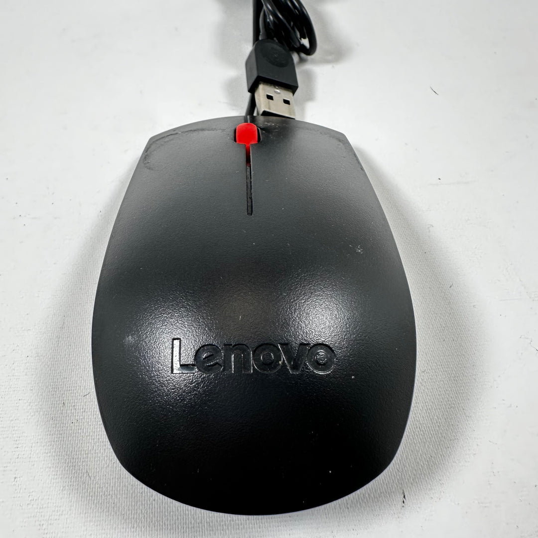 Lenovo USB-mus svart kompakt design