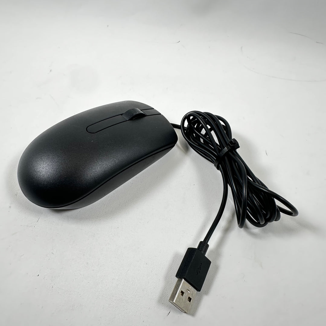 Dell USB-mus i svart med rullhjul