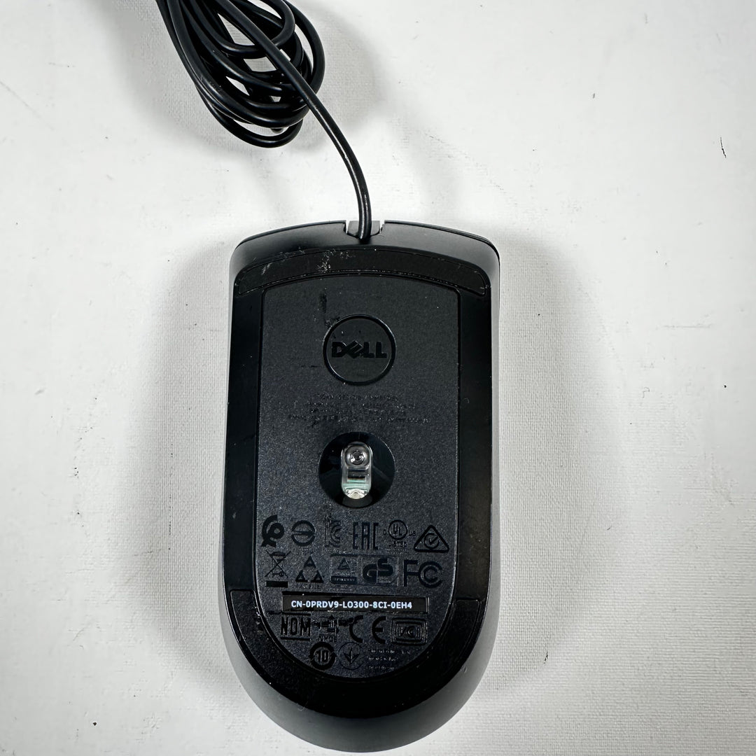 Dell USB-mus i svart med rullhjul