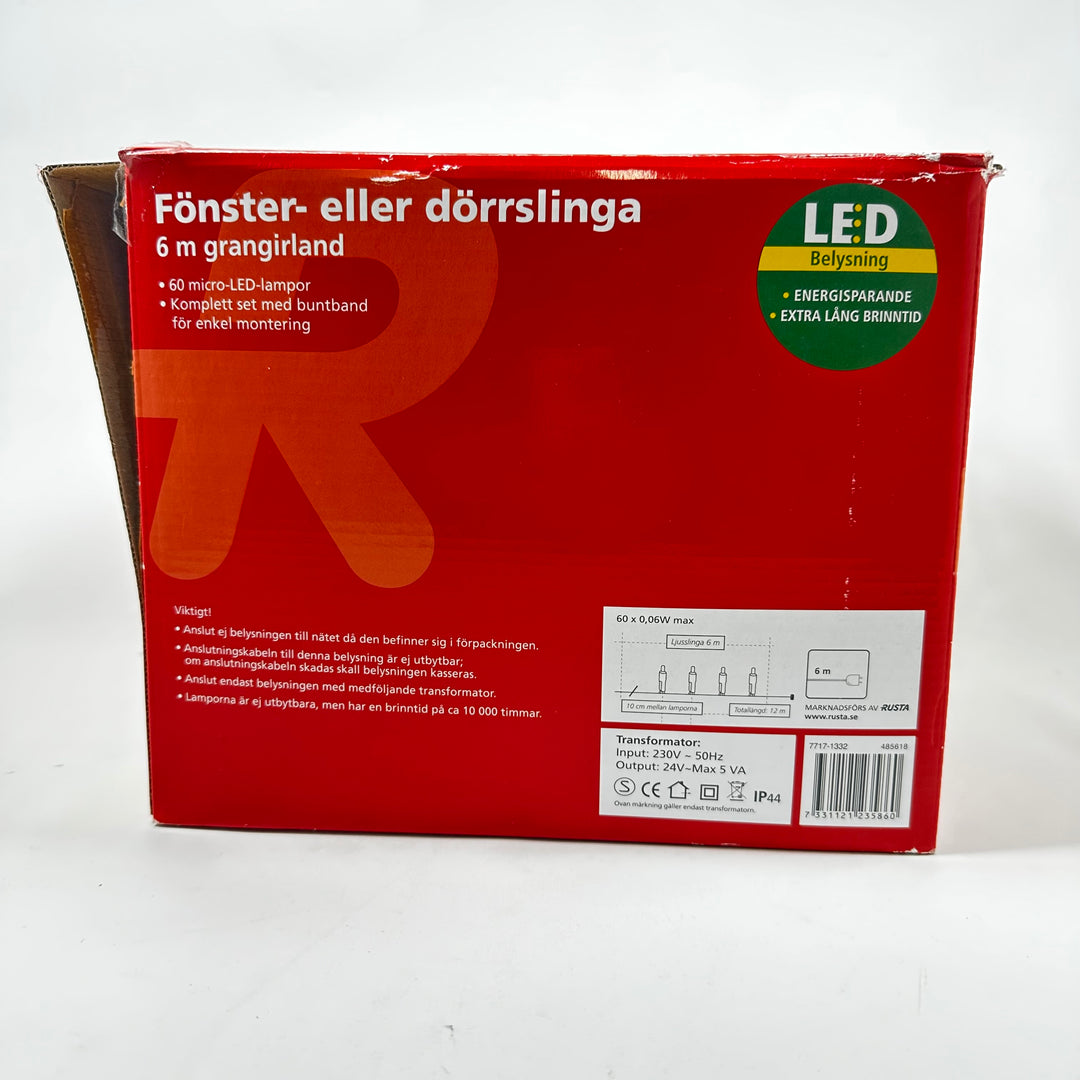 6m LED Julgransslinga med mikro-lampor