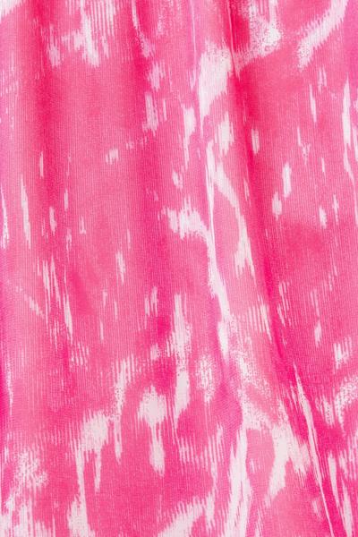 Esprit Rosa mönstrad sommarklänning med volanger