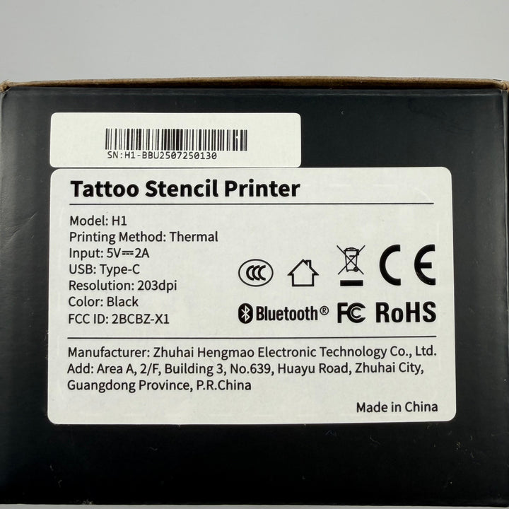 Portabel termisk tattoo stencilskrivare H1