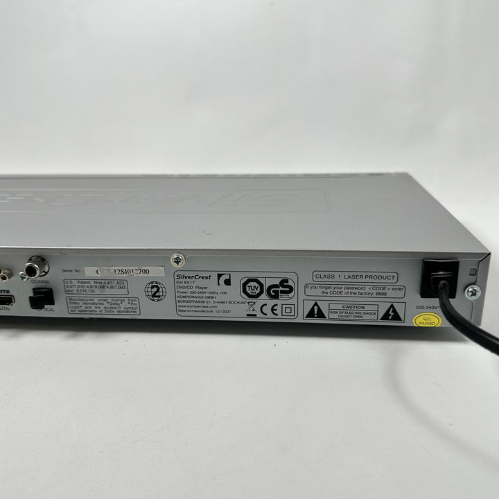 SilverCrest DVD-spelare med HDMI och USB