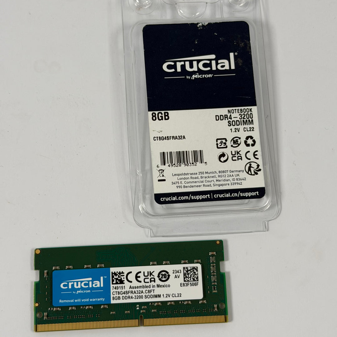 Crucial 8GB DDR4 SODIMM laptopminne begagnat