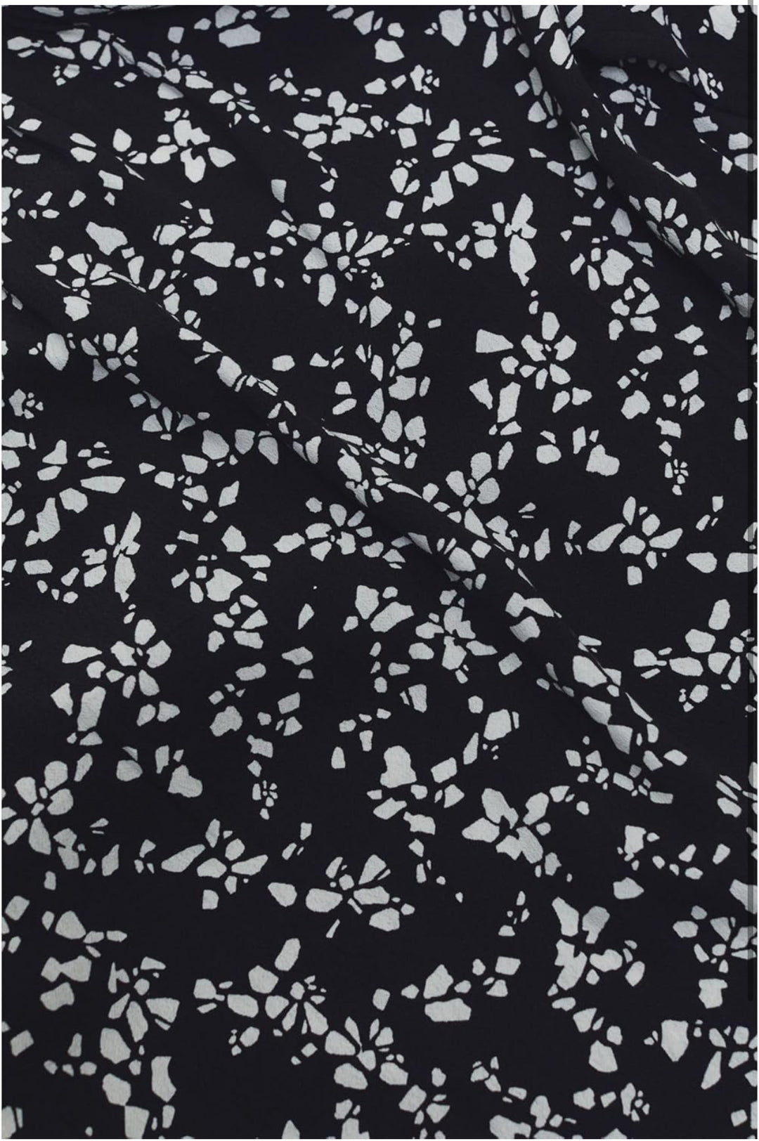 Elegant svart blus med blommönster från Esprit