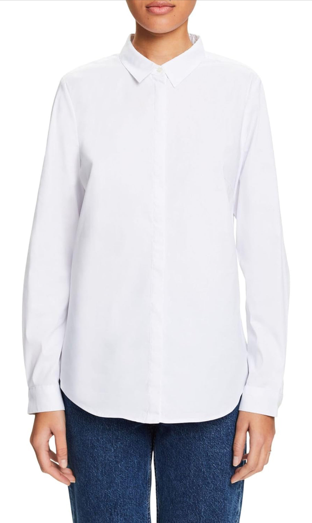 Esprit vit elegant damskjorta