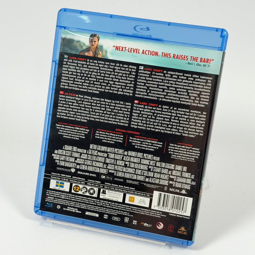 Tomb Raider Blu-ray med Alicia Vikander