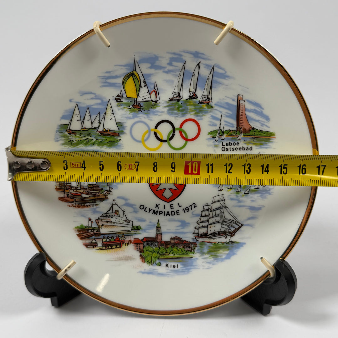 Hutschenreuther samlartallrik Kiel Olympiade 1972 retro