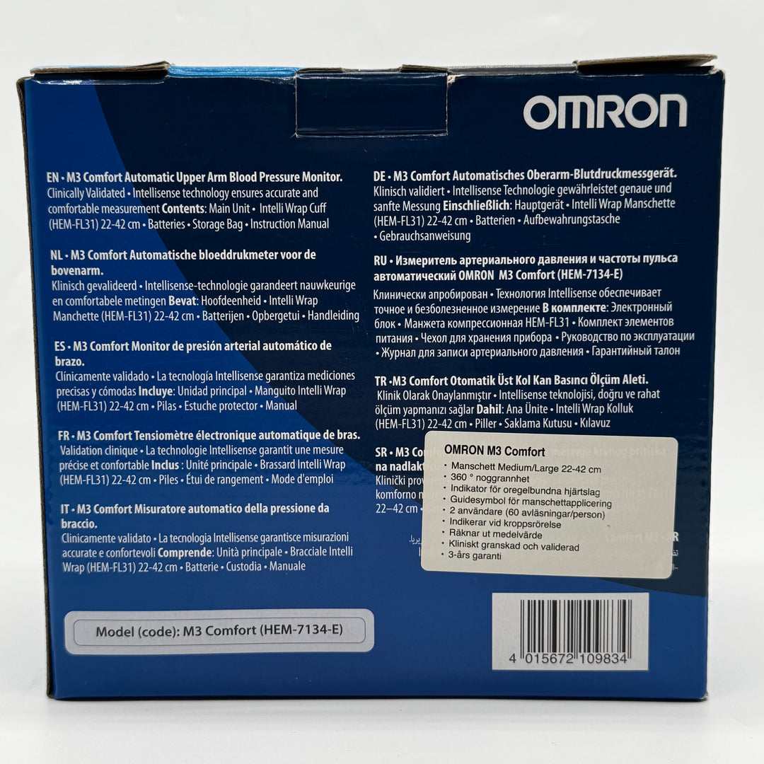 Omron M3 Comfort Blodtrycksmätare med Intelli Wrap Manschett