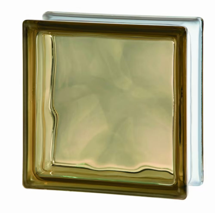 Elegant glasvas i bärnstensfärg