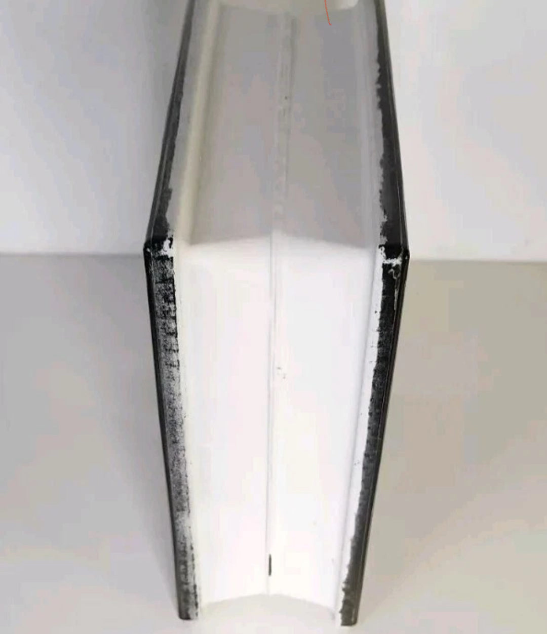 Elegant glasvas i bärnstensfärg